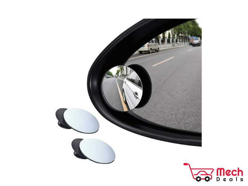 Mechdeals Glass Blind Spot Round Wide Angle Adjustable Rotate