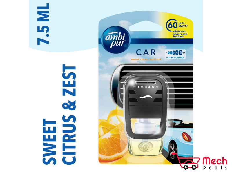 Ambi Pur Sweet Citrus And Zest Car Air Freshener Refill (7.5 Ml)