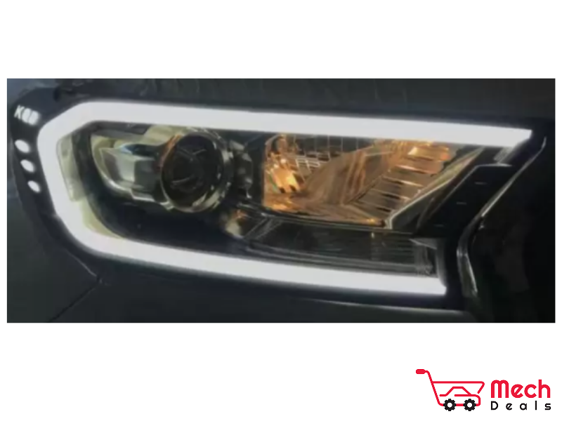 Ford New Endeavour Headlight Cover With Led Drl Lights (Set Of 2Pcs.)