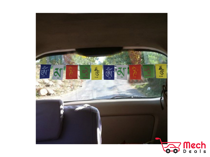 MECHDEALS Tibetan Flag For Car Decoration Accessories