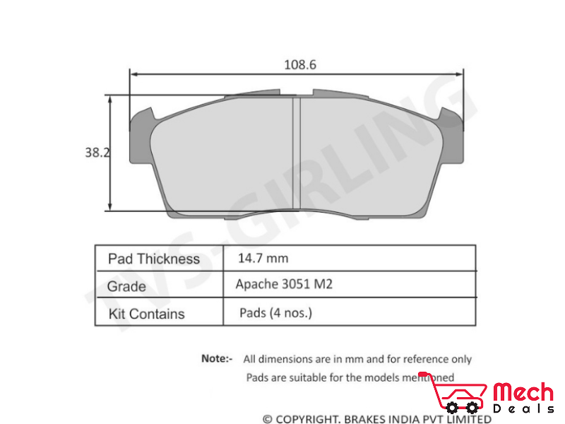 Front Brake Pad Set