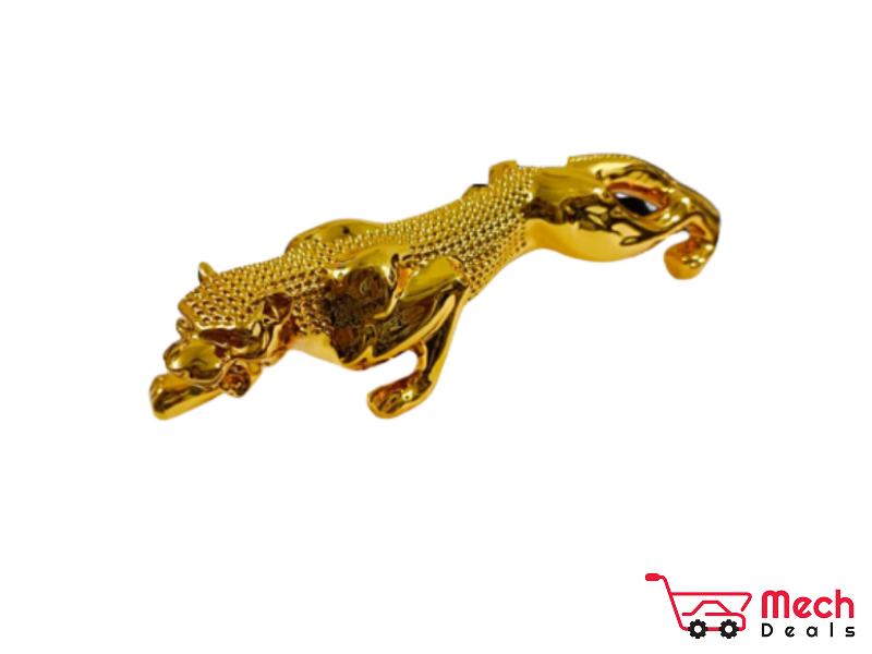 Two Moustaches Luxurious Premium Jaguar Collectible Brass Designer Showpiece (9.5 X 2 X 2 Inch