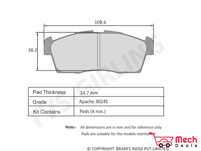 Front Brake Pad Set