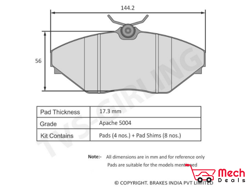 Front Brake Pad Set