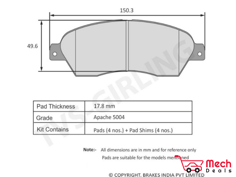 Front Brake Pad Set