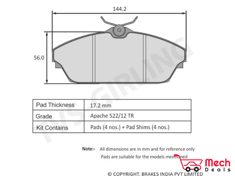 Front Brake Pad Set