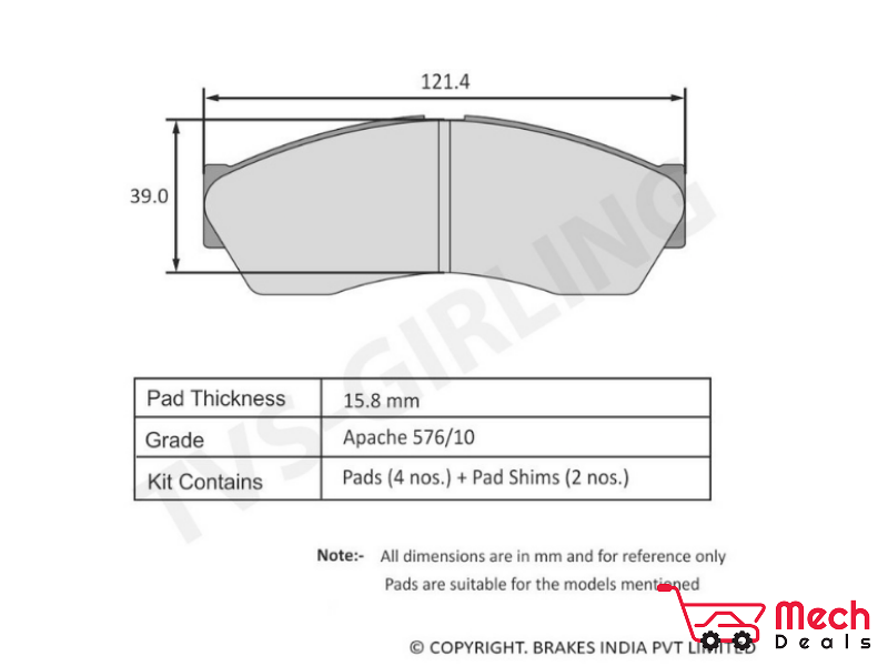 Front Brake Pad Set