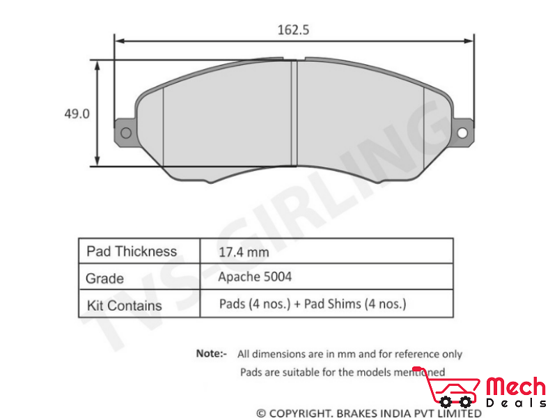 Front Brake Pad Set