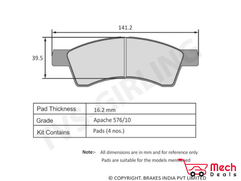 Front Brake Pad Set