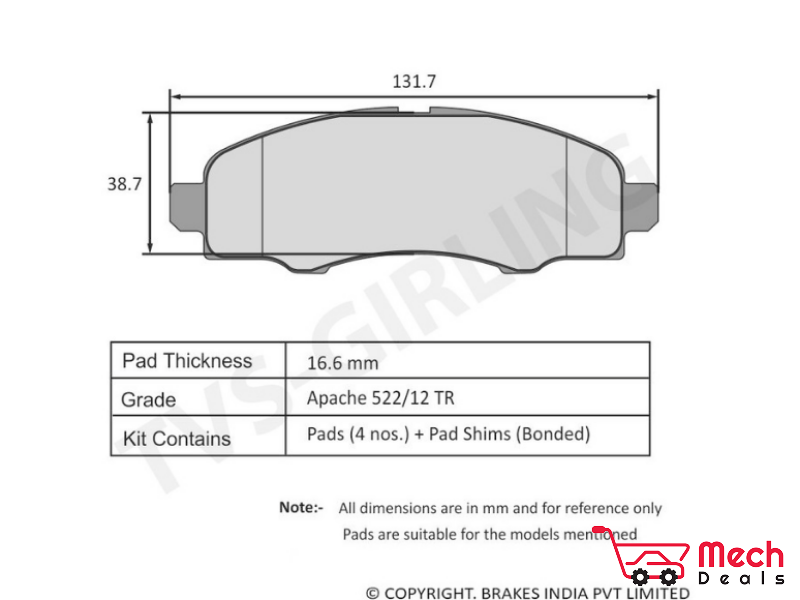 Front Brake Pad Set