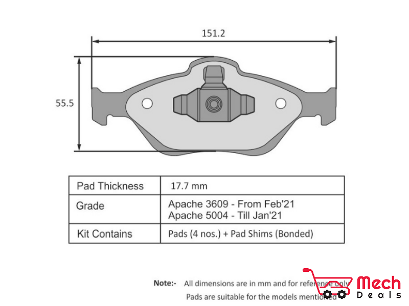 Front Brake Pad Set