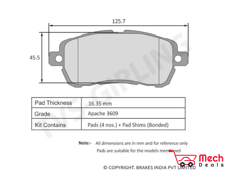 Front Brake Pad Set