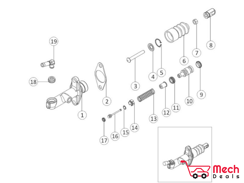 Mahindra quanto best sale clutch cylinder