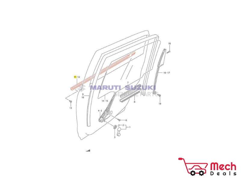 Weatherstrip Door Outer