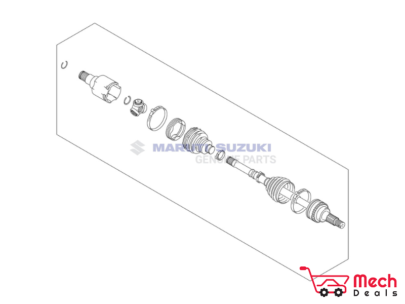 Front Drive Shaft Assembly (Left)