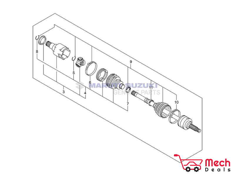 Shaft Assy, Front Drive Lh