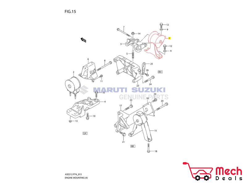 Swift dzire on sale engine parts