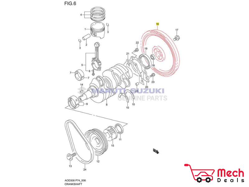 Wagon r store flywheel price